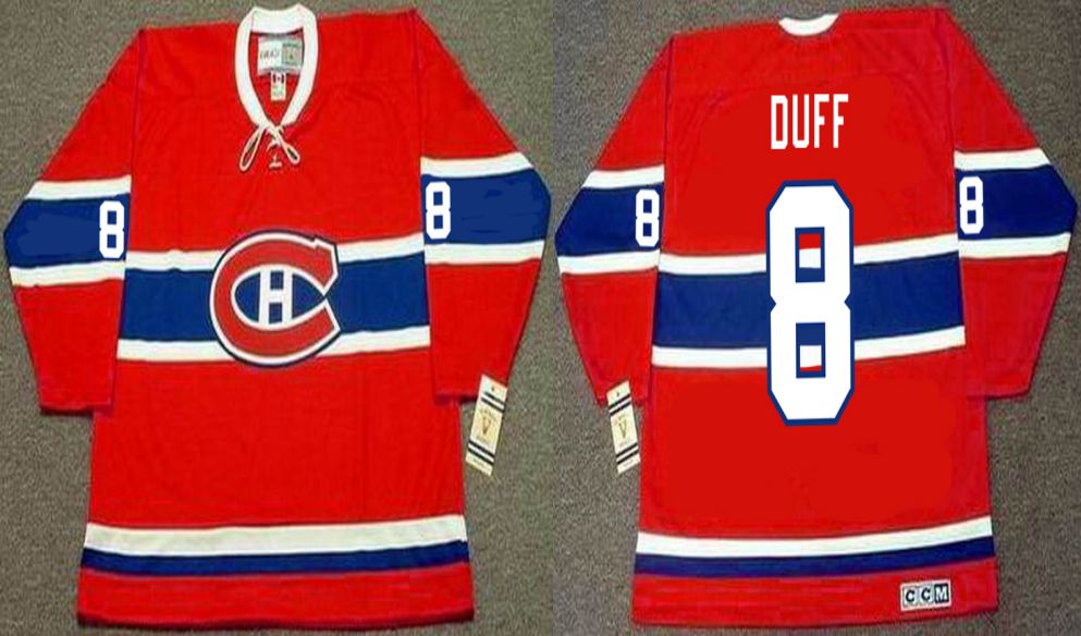 2019 Men Montreal Canadiens 8 Duff Red CCM NHL jerseys